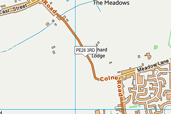 PE28 3RD map - OS VectorMap District (Ordnance Survey)