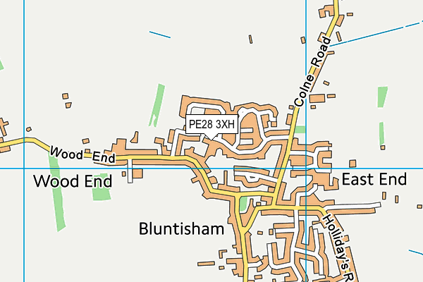 PE28 3XH map - OS VectorMap District (Ordnance Survey)