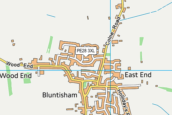 PE28 3XL map - OS VectorMap District (Ordnance Survey)