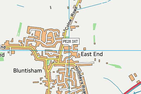 PE28 3XT map - OS VectorMap District (Ordnance Survey)