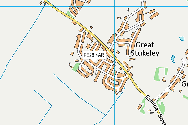 PE28 4AR map - OS VectorMap District (Ordnance Survey)