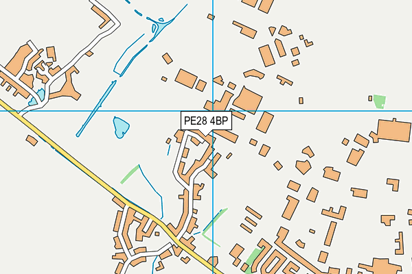 PE28 4BP map - OS VectorMap District (Ordnance Survey)