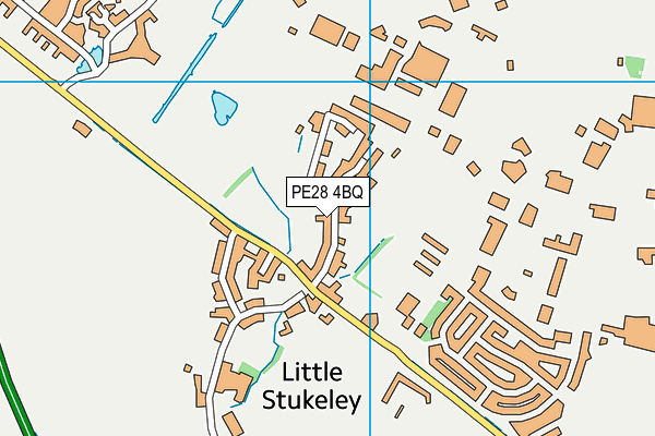 PE28 4BQ map - OS VectorMap District (Ordnance Survey)