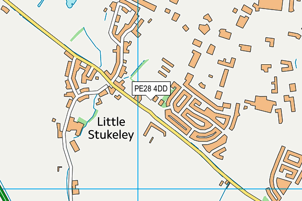 PE28 4DD map - OS VectorMap District (Ordnance Survey)