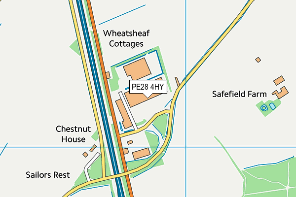 PE28 4HY map - OS VectorMap District (Ordnance Survey)