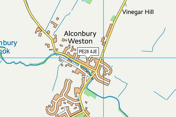 PE28 4JE map - OS VectorMap District (Ordnance Survey)