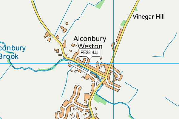 PE28 4JJ map - OS VectorMap District (Ordnance Survey)