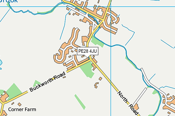 PE28 4JU map - OS VectorMap District (Ordnance Survey)