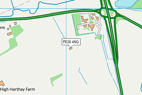 PE28 4NQ map - OS VectorMap District (Ordnance Survey)