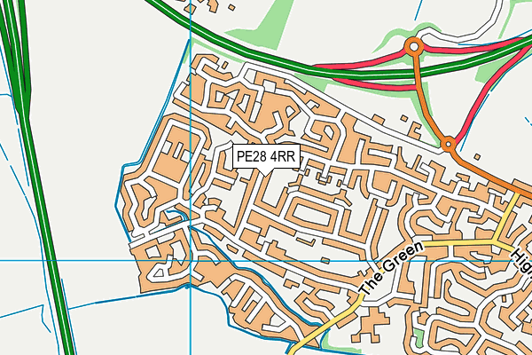 PE28 4RR map - OS VectorMap District (Ordnance Survey)