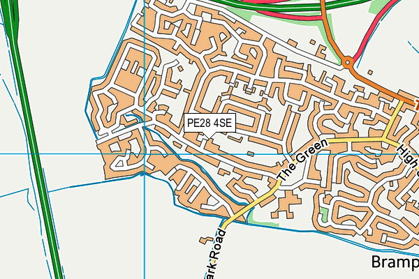 PE28 4SE map - OS VectorMap District (Ordnance Survey)