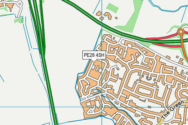 PE28 4SH map - OS VectorMap District (Ordnance Survey)