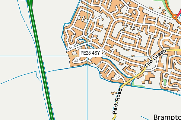 PE28 4SY map - OS VectorMap District (Ordnance Survey)