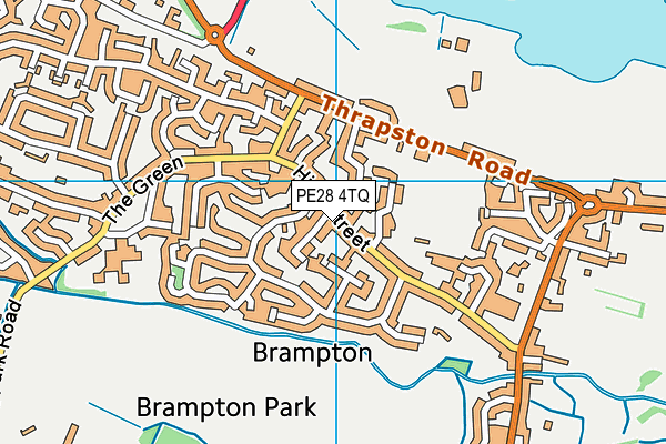 PE28 4TQ map - OS VectorMap District (Ordnance Survey)