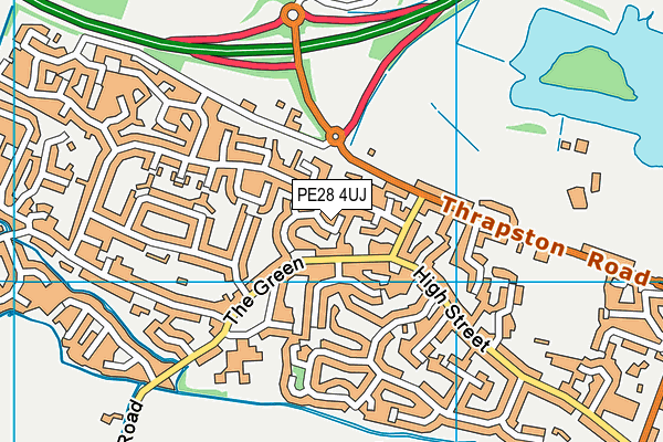 PE28 4UJ map - OS VectorMap District (Ordnance Survey)