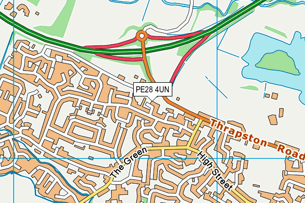 PE28 4UN map - OS VectorMap District (Ordnance Survey)