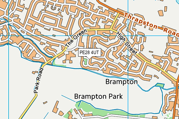 PE28 4UT map - OS VectorMap District (Ordnance Survey)