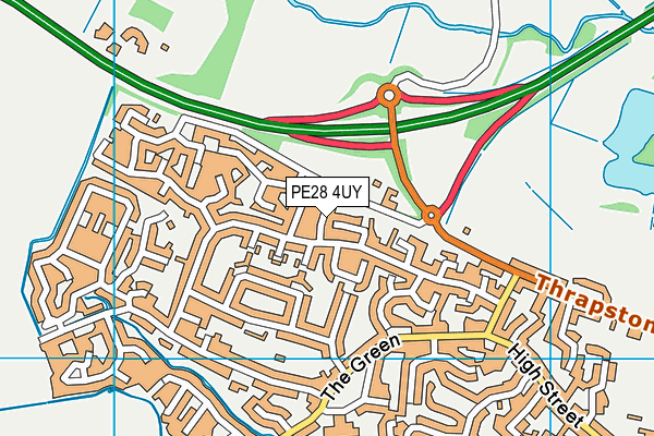 PE28 4UY map - OS VectorMap District (Ordnance Survey)