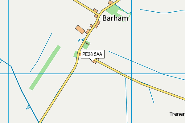 PE28 5AA map - OS VectorMap District (Ordnance Survey)