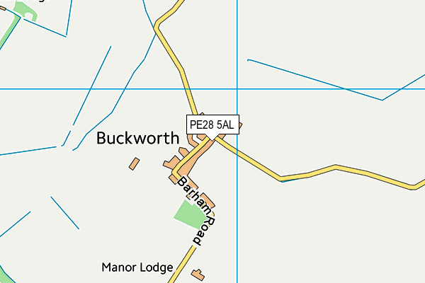 PE28 5AL map - OS VectorMap District (Ordnance Survey)