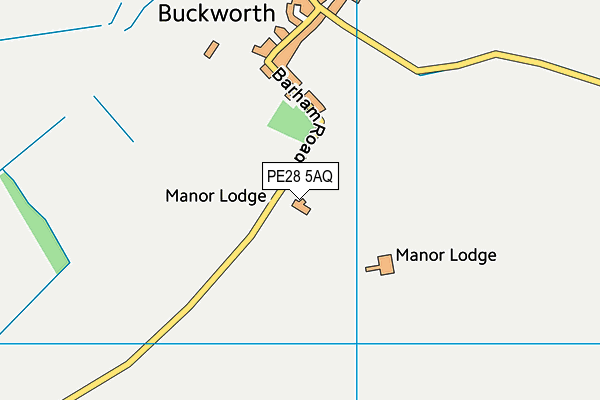 PE28 5AQ map - OS VectorMap District (Ordnance Survey)