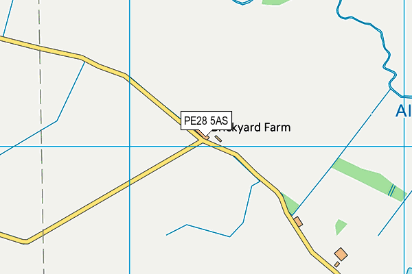 PE28 5AS map - OS VectorMap District (Ordnance Survey)