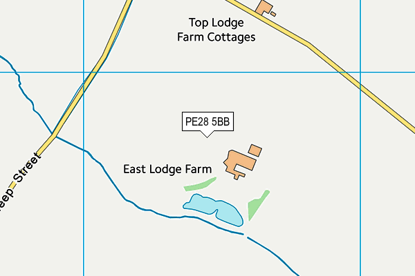 PE28 5BB map - OS VectorMap District (Ordnance Survey)