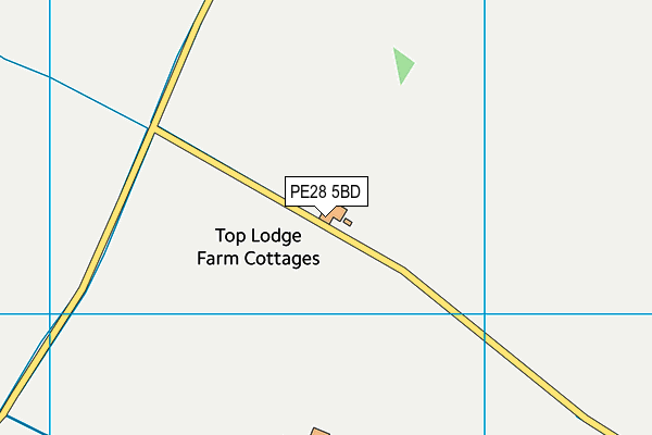 PE28 5BD map - OS VectorMap District (Ordnance Survey)