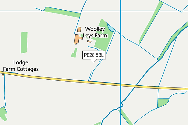 PE28 5BL map - OS VectorMap District (Ordnance Survey)
