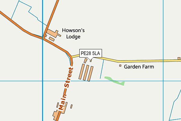 PE28 5LA map - OS VectorMap District (Ordnance Survey)