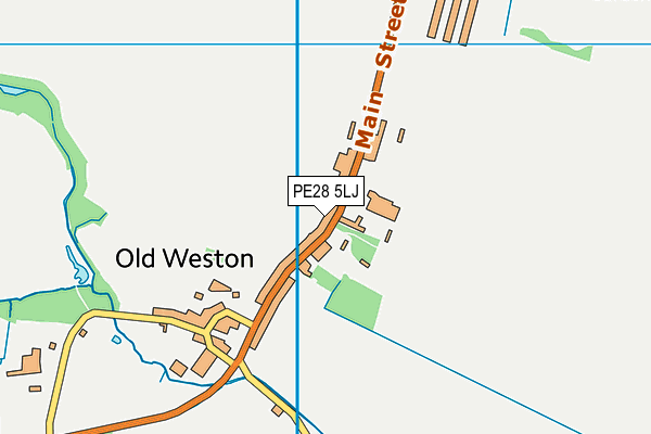 PE28 5LJ map - OS VectorMap District (Ordnance Survey)