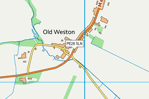 PE28 5LN map - OS VectorMap District (Ordnance Survey)