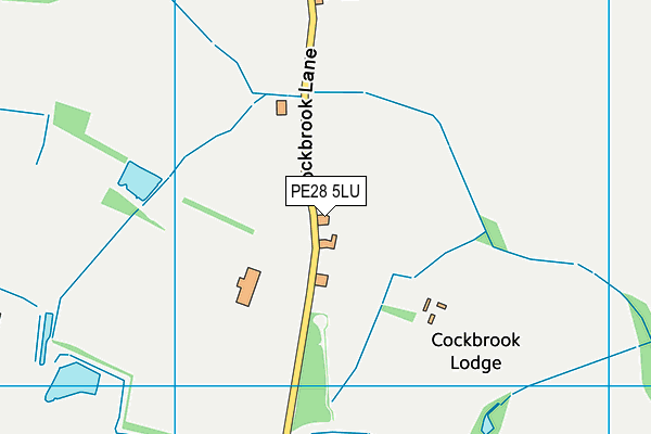 PE28 5LU map - OS VectorMap District (Ordnance Survey)