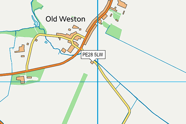 PE28 5LW map - OS VectorMap District (Ordnance Survey)