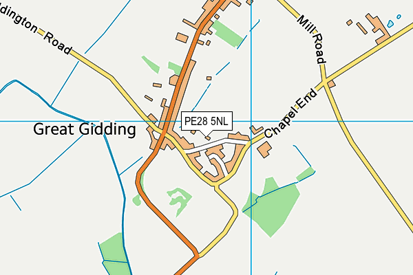 PE28 5NL map - OS VectorMap District (Ordnance Survey)