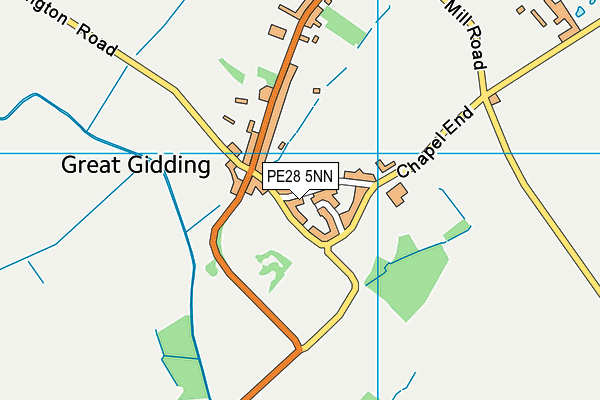 PE28 5NN map - OS VectorMap District (Ordnance Survey)