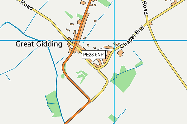 PE28 5NP map - OS VectorMap District (Ordnance Survey)