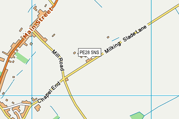 PE28 5NS map - OS VectorMap District (Ordnance Survey)