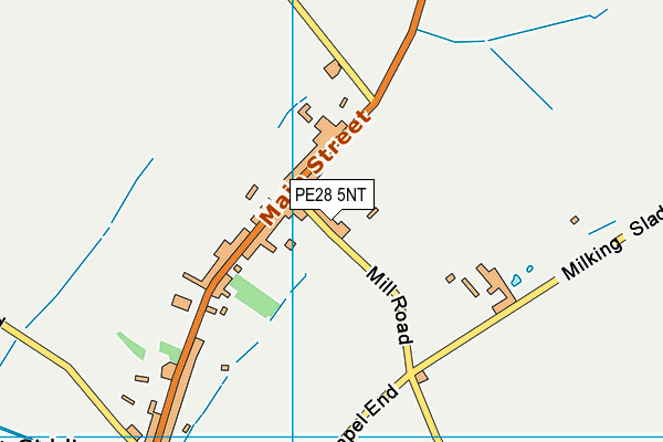 PE28 5NT map - OS VectorMap District (Ordnance Survey)