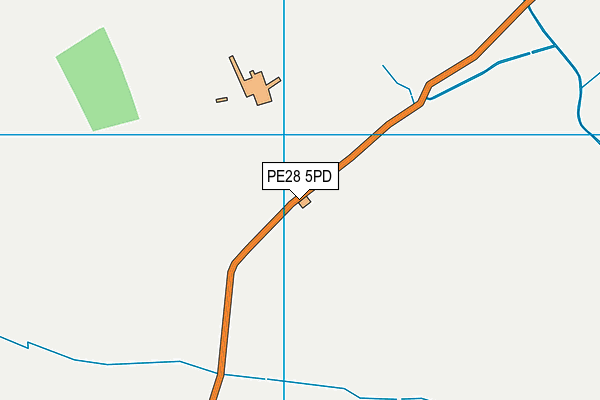 PE28 5PD map - OS VectorMap District (Ordnance Survey)
