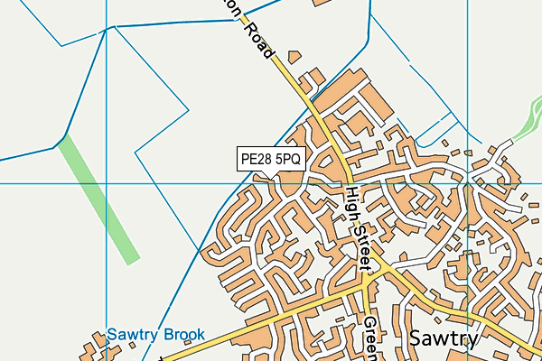 PE28 5PQ map - OS VectorMap District (Ordnance Survey)