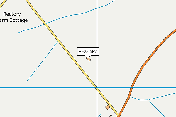 PE28 5PZ map - OS VectorMap District (Ordnance Survey)