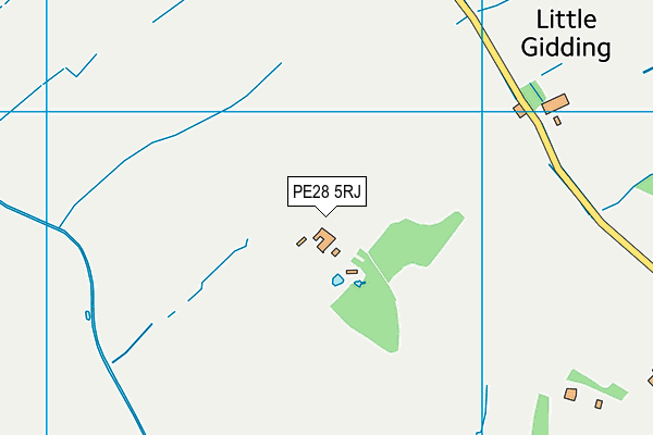 PE28 5RJ map - OS VectorMap District (Ordnance Survey)
