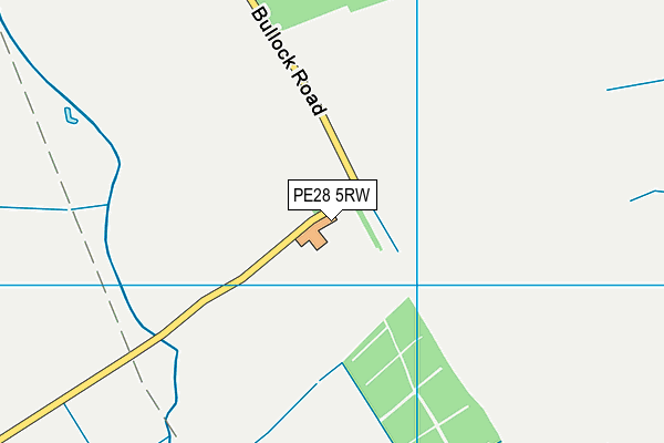 PE28 5RW map - OS VectorMap District (Ordnance Survey)