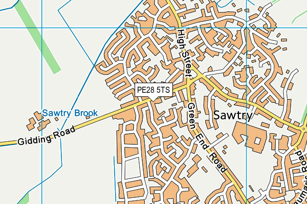 PE28 5TS map - OS VectorMap District (Ordnance Survey)