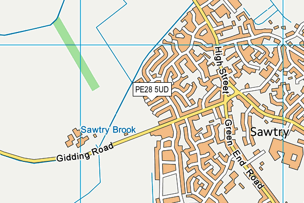 PE28 5UD map - OS VectorMap District (Ordnance Survey)