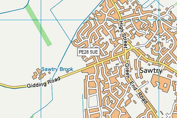 PE28 5UE map - OS VectorMap District (Ordnance Survey)