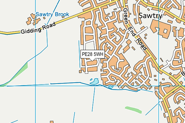 PE28 5WH map - OS VectorMap District (Ordnance Survey)