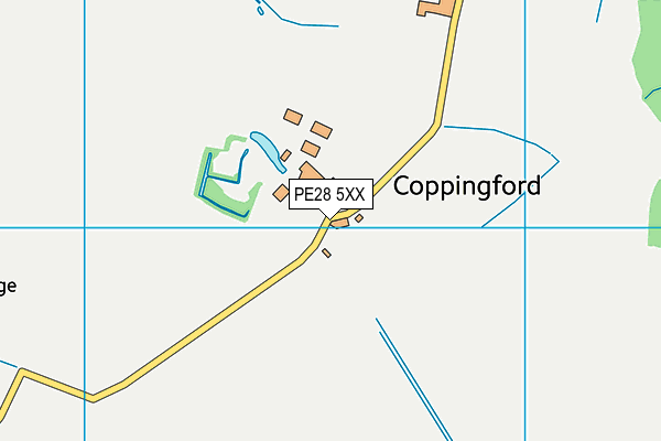 PE28 5XX map - OS VectorMap District (Ordnance Survey)