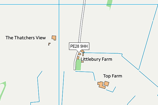 PE28 9HH map - OS VectorMap District (Ordnance Survey)